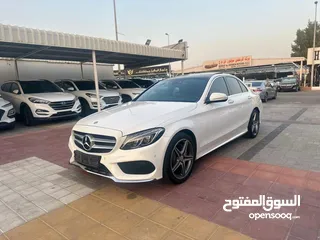  2 مرسيدس c200 خليجي مالك اول صبغ وكالة فل ابشن بانوراما