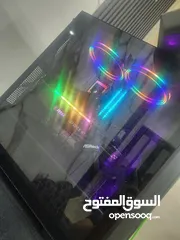  9 pc gaming and designer  with intel i9 مع 2نظام تبريد مائي وهوائي  و مساحة تخزين 1500 جيجا