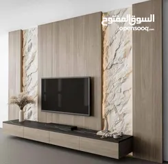  1 بديل الرخام وبديل الخشب وبديل الحجر والقرميد والفاير بليس وجبسن بورد وبديل الشيبورد ورق جدران
