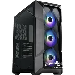  2 كيس جيمنج كولر ماستر 3 مراوح ار جي بي ملون - COOLER MASTER TD500 MESH V2 - 3X ARGB FANS GAMING CASE