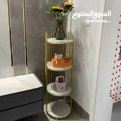  12 رف ملكي بخشب مطلي رخامي – لمسة فخامة ملوكية لبيتك تصميم فااااخر من خشب مطلي رخامي أبيض .