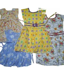  8 Wholesale supplies of cotton frocks. About 7 to 8 dozens available.