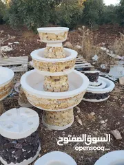  19 نوافير وشلالات مصنعوعه من ألاسمنت والحديد بأسعار و أشكال وأنواع مختلفة تناسب  الجميع  للتواصل واتساب