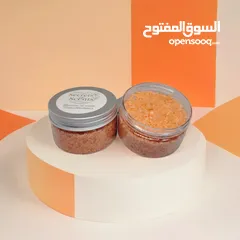  12 مستحضرات تجميل (سكراب للجسم-سكراب للقدمين-كريم مرطب-صابون من مواد طبيعيه -ليفه).من ecrets of scents