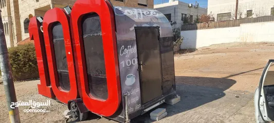  2 كرفان كافتيريا للبيع بسعر مغري