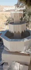  30 نوافير وشلالات وباربيكو وجميع انواع ديكورات الحجر الطبيعي  العنوان الزرقاء الجديده
