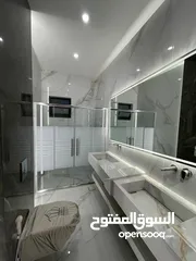  19 شقه أبراج عبدون الطابقية الفاخره بمساحة 355م/شبه أرضي مع ترسات خارجية و مسبح (230 متر)