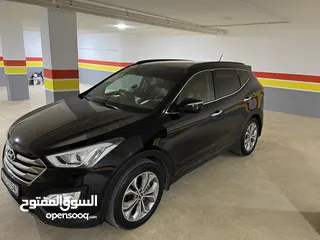  1 هونداي سنتافيه فل كامل فحص كامل VIP أعلى صنف ملوكي مع فتحة بالسقف