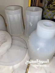  17 قوالب جبسين وشمع للبيع