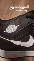  9 Nike Air jordans black and white