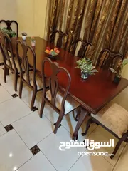  1 طاولة سفرة مصرية 8 كراسي تفصيل زان بالكامل كواليتي فاخر