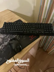  1 ماوس + كيبورد ميكانيكل+ ماوس باد
