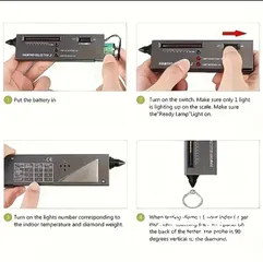  8 جهاز فحص الالماس والاحجار الكريمة جهاز اختبار الماسDiamond Selector فاحص الألماس دايموند سليكتور