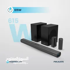  1 Powerology 5.2 4ch dual woofer witeless home theater