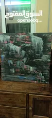 6 عده لوحات كانفس ألوان الأكليرك احجام  45سم  في 50سم لعشاق الرسم