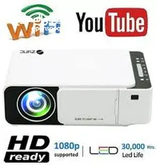  2 بروجيكتور وايفاي تي 5 مميز Projector Wifi T5 Youtube FHD Up to 120 Inch Auto Keystone