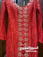  6 فستان قمة بالجمال والاناقه لون احمر مقاس ميديوم