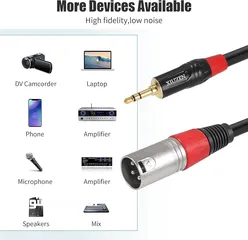  1 وصلة تحويلة من XLR إلى AUX