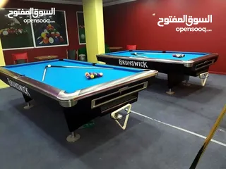  6 طاولات بلياردو جديدة و مستعملة بأحدث المواصفات عرض خاص ولمدة محدودة