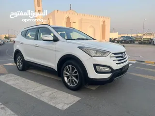  6 هيونداى سانتافى موديل 2014 خليجى 7 راكب 4 سلندر مثبت سرعة تحكم رنجات  حساسات بحالة ممتازة ..