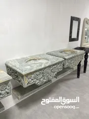  3 مغاسل جدید /الحجر  Bathroom vanity  /stone vanity’s