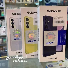  1 جديد Samsung A15 رام 8 و 12 و 16 جيجا 128 و 256 متوفر توصيل هدية كفر ولزقة وشاحن الاصلي