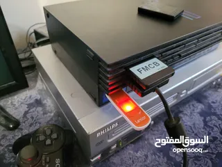  1 أجهزة بلايستيشن تو معدلة عالفلاشة فل ألعاب مجانية بتشغل أي لعبة  Playstation 2- لا حاجة للسيديات
