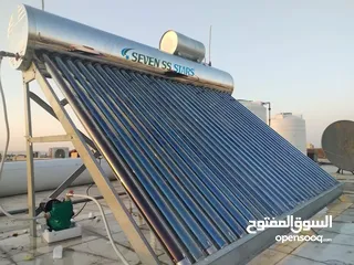  7 سخان شمسي ستانلس ستيل من الداخل والخارج ضد الصدأ