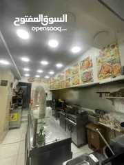  9 مطعم مرخص سناكات وفلافل ودجاج كامل جاهز للبيع لعدم التفرغ وظروف  يعمل جيدا منذ 6 شهور موقع حيوي