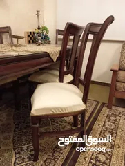  5 طاولة سفرة تفصيل مع 6 مقاعد للبيع
