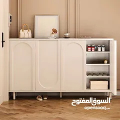  2 خزانة احذية كريمية 4 دفات بشكل اقواس ha-20 تجمع بين التصميم الراقي والحلول العملية، لتضيف لمسة