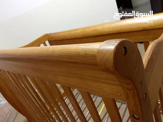  2 تخت خشب  سويد زان اصلي 6وضعيات