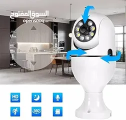  1 كاميرا مراقبه حمايه و امان بدون تمديد اسلاك دقه ووضوح  متحركه بكل الاتجاهات تحكم كامل عن طريق موبايل