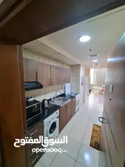  4 استوديو مفروش بالكامل مع مطبخ منفصل للايجار الشهري في ابرااج عجمان وان الراشديه