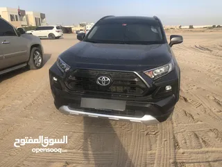  2 تويوتا راف 4  ادفنتشر 4x4 مواصفات خليجية فل اوبشن اول مالك و صورة العداد قديم السياراة ماشية 100450.