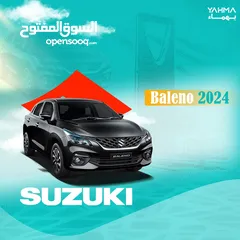  1 Suzuki Baleno 2024 for rent - free delivery for monthly rent