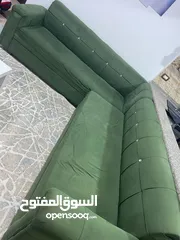  1 طقم كورنر اخضر