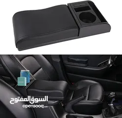  2 Car Multi-functional Dual USB Armrest Box Booster Pad - وسادة معززة لصندوق مسند الذراع المزدوج متعدد