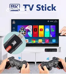  9 بتشغل 10الاف لعبة  ونتفلكس وجوجل بلاي Game TV دراعين وريموت وفيها واي فاي   stick 8k 5G