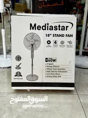  5 مروحة ستاند 18 انش فقط 15 دينار