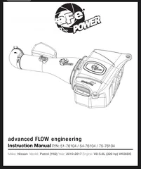  1 شوتة afe POWER مالـ نيسان باترول اصلي