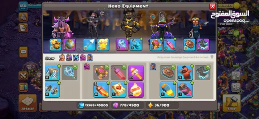  8 كلاش اوف كلانس حساب تاون 15 للبيع