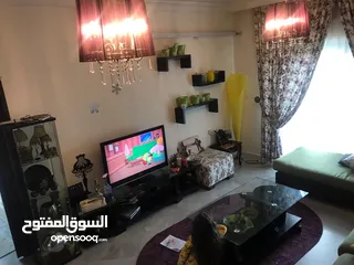  3 شقة مميزة 3 غرف نوم مفروشة بالكامل منطقة مخدومة مع اطلالة رائعة في اجمل مناطق تلاع العلي خلدا