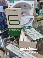  2 جهاز اخو الجديد Pova 6 رام 16و 24 الجيجا 256 أغراضة والكرتونه الأصلية شغال كفاله الشركة متوفر توصيل