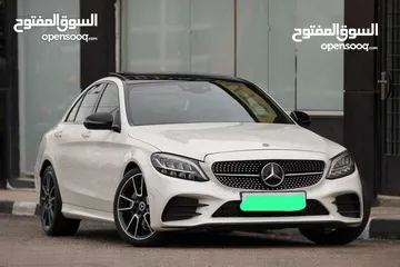  1 Mercedes C200 2019 Amg kit mild hybrid Night Package وارد الوكالة غرغورية