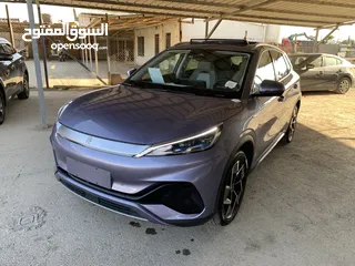  11 BYD Yuan plus 2023 بي واي ديه ايوان بلص صنف شامبيون فل الفل اوتبارك وباب خلفي كهرباء كراسي حامي بارد