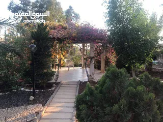  18 للبيع شاليه السلط حوض الخيمه التحته مساحة الارض4 دونم مساحة البناء 280 مع بركة سباحه السعر 140الف