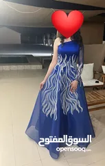  2 فستان سهرة ازرق للبيع.  Blue evening dress for sale