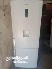  1 ثلاجة بيكو تركي 24قدم فوق تبريد والتحت فريزر شغالة مية مية فحص مكفولة اسبوع موفرة كهرباء انفيرتر