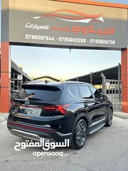  23 هونداي سنتافيه 2022 هايبرد فل اضافات اعلى صنف بريميوم بلس برستيج vip وارد كوريا لون اسود
